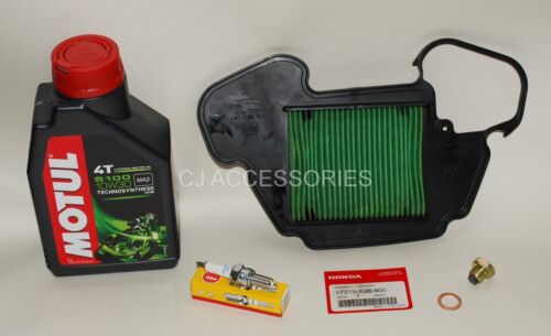 Honda MSX125 Service Kit Motul Oil Genuine Air Filter Spark Plug Sump Bolt