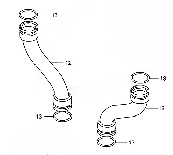Front Engine Oil Tubes Pipes Lines Seals O-Rings fits GSF600 GSF1200 Bandit