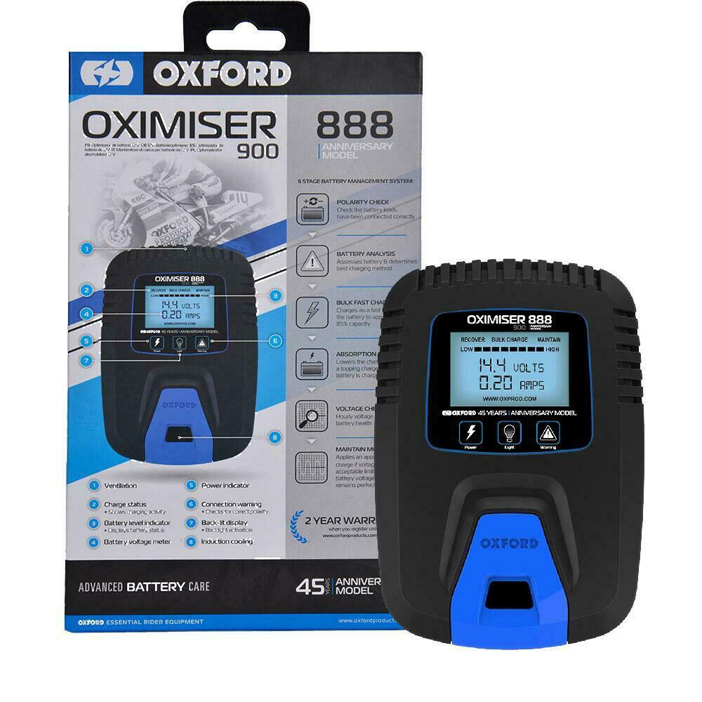 EL572 Oxford Oximiser 900 Motorbike Motorcycle 12V Trickle Battery Charger