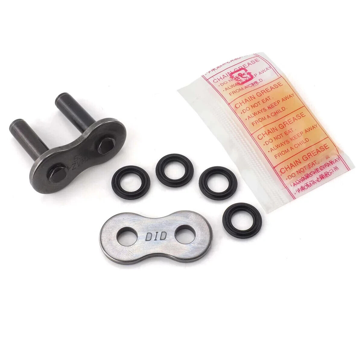 Soft Hollow Rivet Links for DID ZVMX Chain - Grey