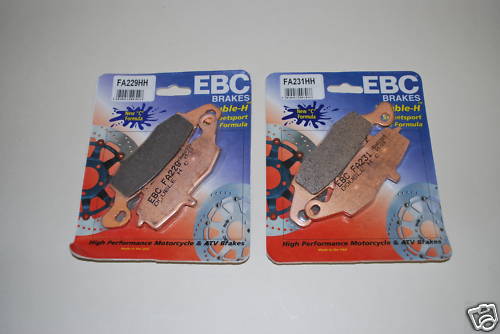 EBC Front Sintered Brake Pads FA229HH & FA231HH for GSF650 05-06 and GSF600 00-04