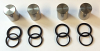 Front Brake Caliper Stainless Pistons & Seals x 4 Suzuki GSF600 00-04 GSF650 05-06 Bandit