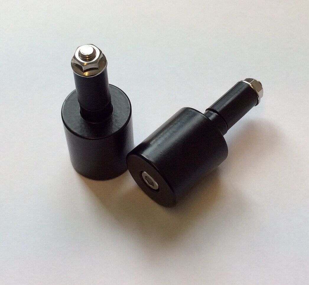 Motorcycle Heavy Anti Vibration Bar End Weights Black For Aluminium & Renthal Handlebars