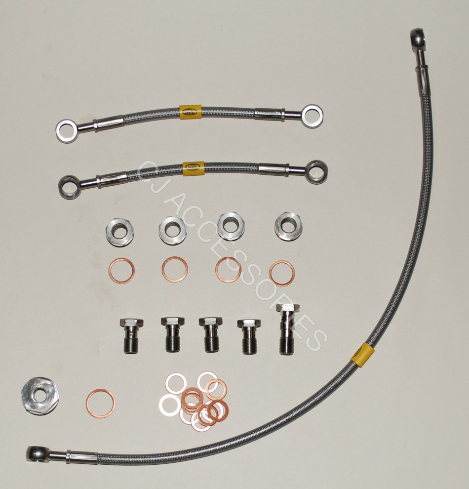 HEL 3 Line Cam To Cam Link Pipes GSF600 GSF650 GSF1200 Bandit GSXR 750 1100 