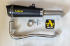 Honda MSX125 Grom 21-25 Arrow X-Kone Silver Nichrom Black Exhaust With Carbon End Cap & Header Full System