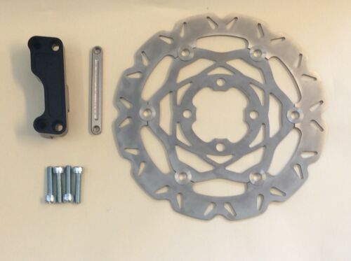 Honda MSX125 Grom EBC 250mm Oversize Wavy Front Disc Caliper Relocation Bracket