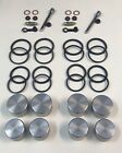 8 x Front Brake Caliper Rebuild Kit Stainless Pistons GSF1200 96-00 Nissin 4 Pot