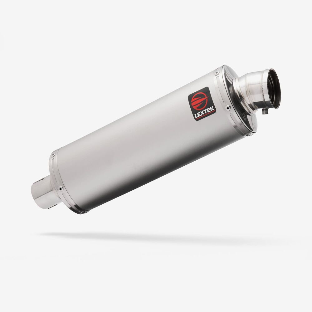LEXTEK LEFT HAND EXIT OP1L Matt Stainless Steel Road Legal 51mm Slip On End Can Exhaust Silencer 