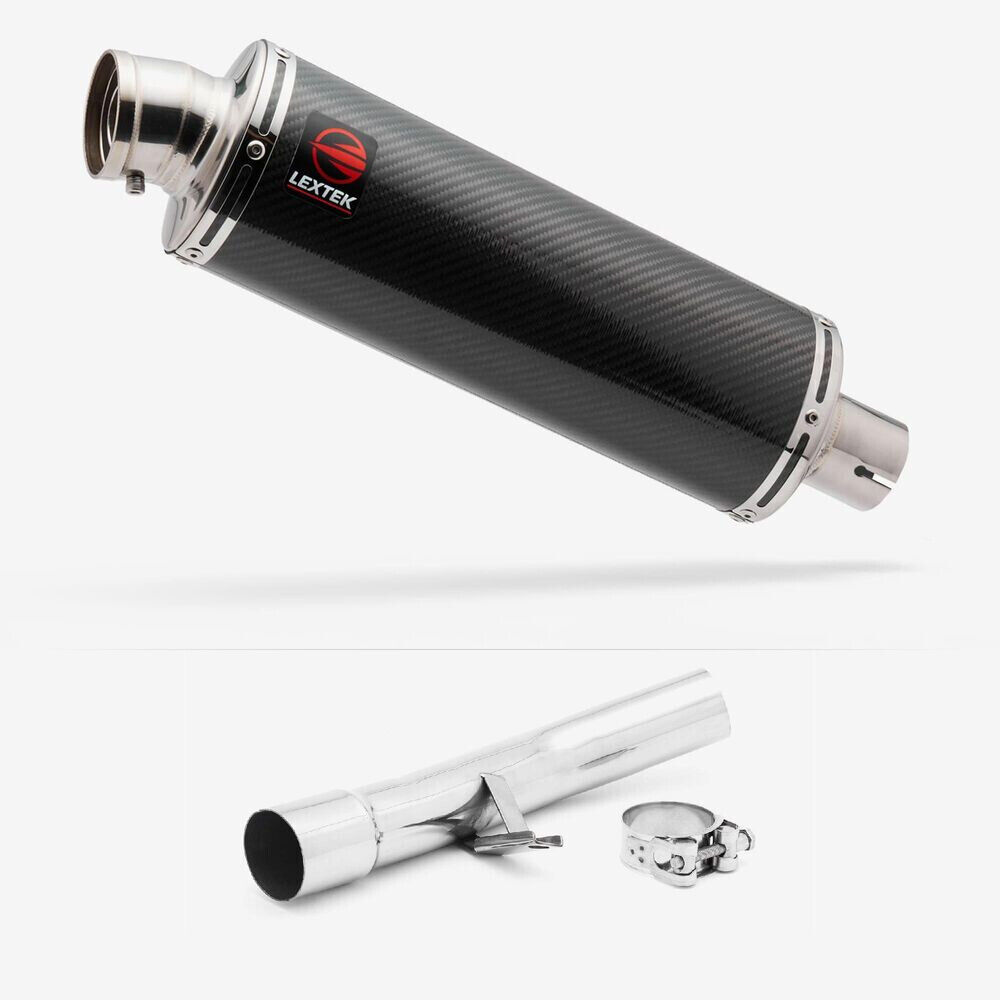 Carbon Fibre Road Legal Exhaust Silencer Can & Link Pipe GSX650, GSX1250, GSF650 07-14 GSF1250 07-16
