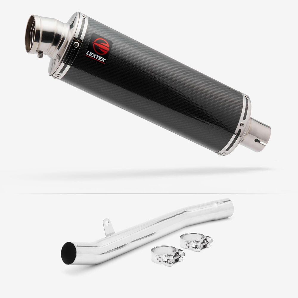 Carbon Fibre Road Legal Exhaust Silencer Can & Link Pipe GSF1200 