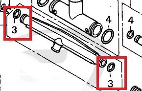 CB500 Carburettor Fuel Delivery Pipe T-Piece O-Rings