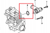 Honda CB500 1994-2003 Genuine Honda Replacement Rear water Joint O-Ring 91351-MG7-003