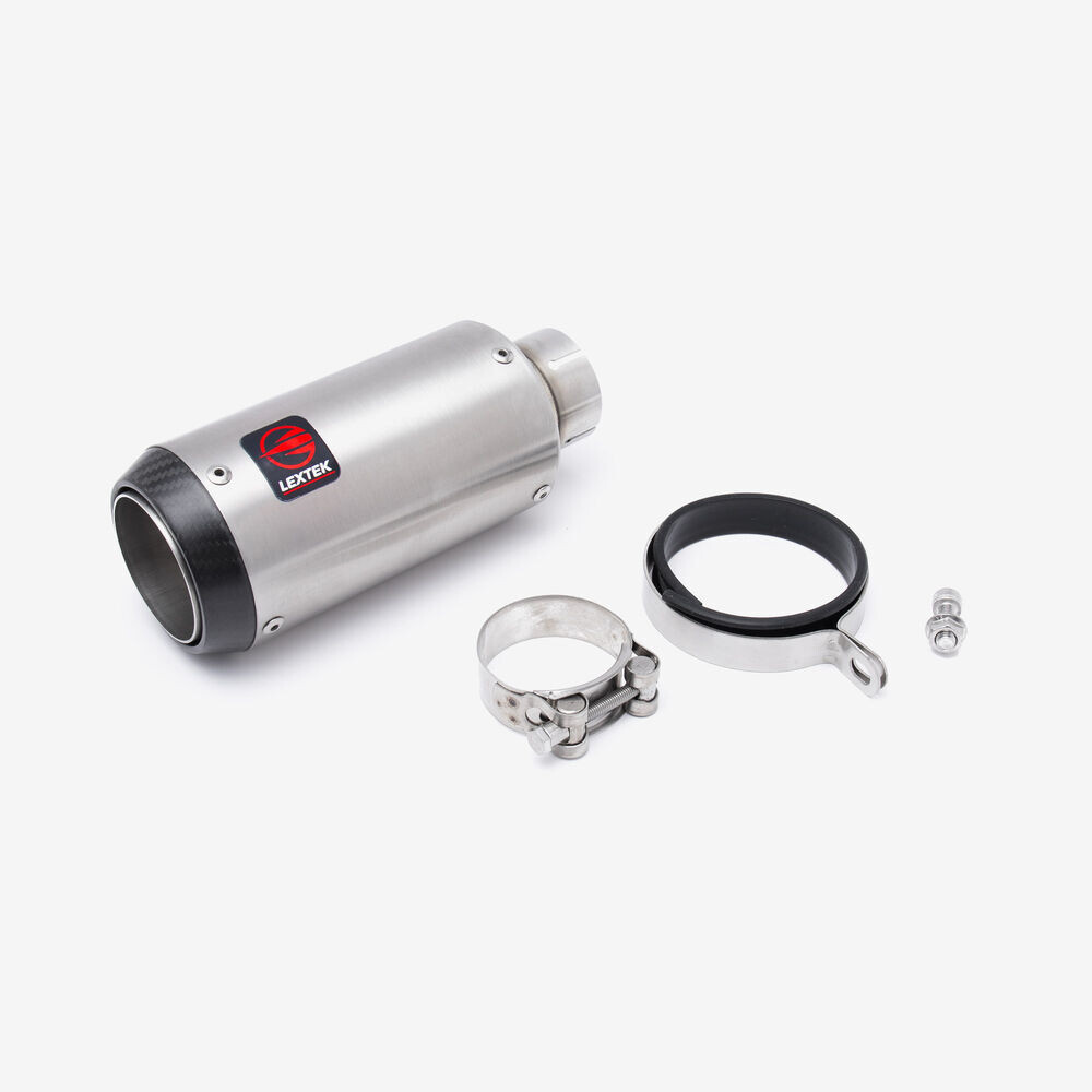 Honda MSX125 Grom 13-15 High Exhaust System Stainless & Carbon Tip End Can