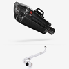 Honda MSX125 Grom 21-24 Exhaust System Stainless & XP8C Carbon Fibre End Can