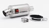 LEXTEK OP4 Stainless Steel Stubby 51mm Slip On End Can Exhaust Silencer 