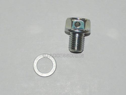 Honda MSX125 Grom Z125 Monkey Drilled Lightweight Sump Bolt Plug & Washer 