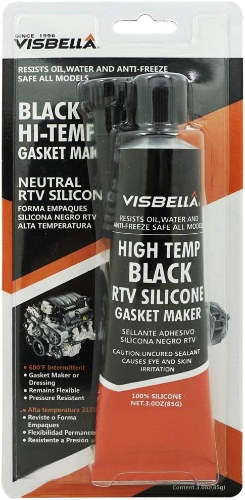 SILICONE HIGH TEMPERATURE INSTANT GASKET MAKER 85g BLACK
