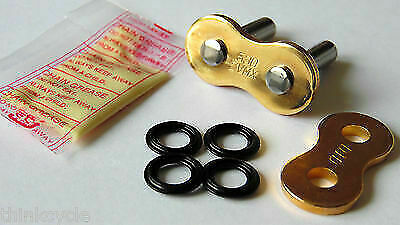 Soft Hollow Rivet Links for DID ZVMX Chain - Gold 